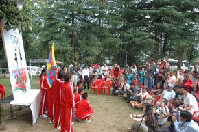 The Tibetan Olympics participants meet the press